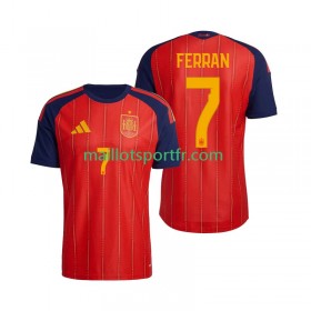 Maillot de Foot Espagne Ferran Torres 7 World Cup Domicile 2026